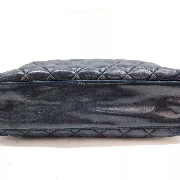 🏆💎💯 CHANEL Matelasse Black Lambskin Shoulder Bag - Picture 8 of 16